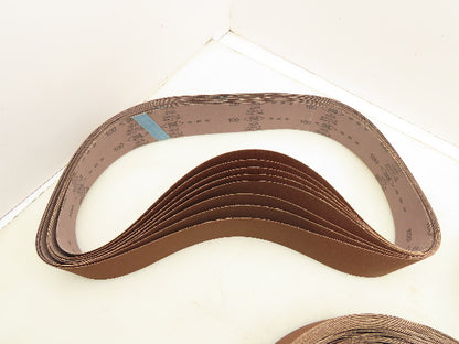 SIA 2905 Spiral X 100 Grit 48" X 2-1/2" Sanding Belts Lot of 50 belts