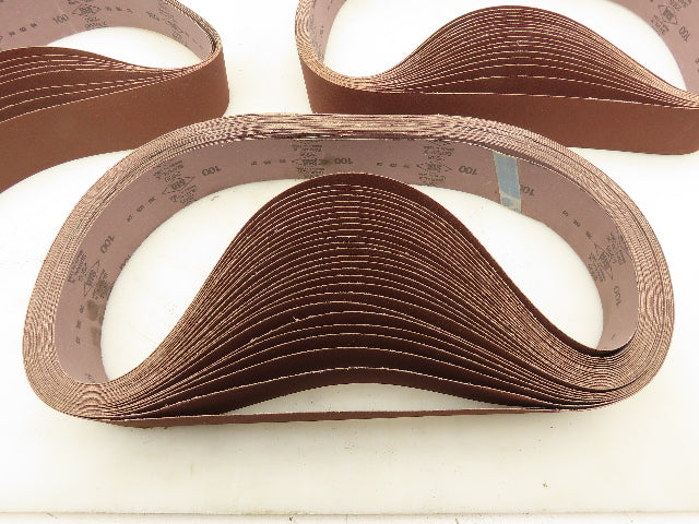 SIA 2905 Spiral X 100 Grit 48" X 2-1/2" Sanding Belts Lot of 50 belts
