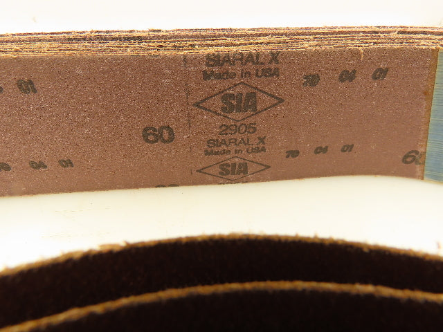 SIA 2905 Spiral X 60 Grit 48" X 2-1/2" Sanding Belts Lot of 40 belts
