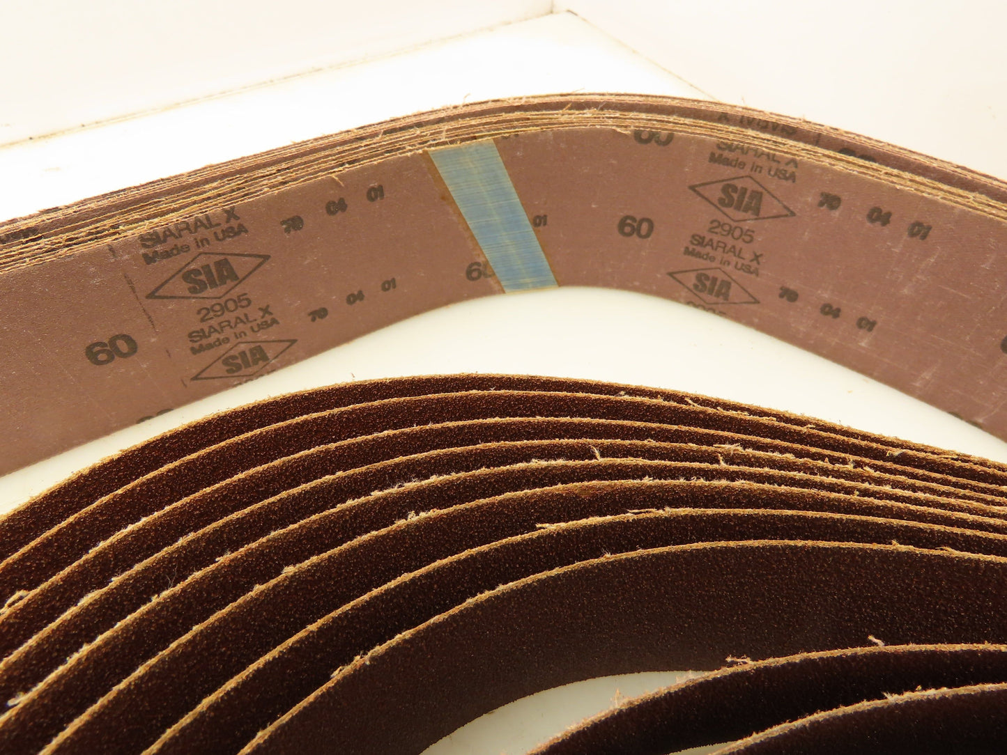 SIA 2905 Spiral X 60 Grit 48" X 2-1/2" Sanding Belts Lot of 40 belts
