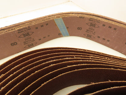 SIA 2905 Spiral X 60 Grit 48" X 2-1/2" Sanding Belts Lot of 40 belts