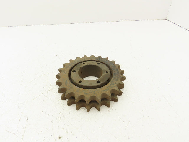 Martin D60SDS22H Double Roller Chain Sprocket # 60 Taper Lock Bushing 22 Teeth