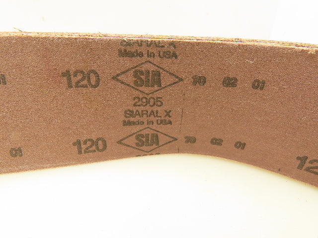 SIA 2905 Spiral X 120 Grit 48" X 2-1/2" Sanding Belts Lot of 40 belts