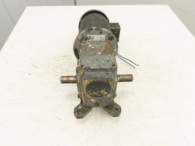 Dayton 4Z010C Gearmotor 30:1 Reducer 1/2Hp 230/460V 3PH 58 RPM Dual Shaft 56C