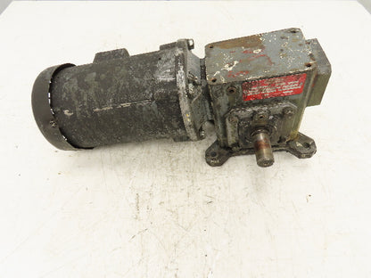 Dayton 4Z010C Gearmotor 30:1 Reducer 1/2Hp 230/460V 3PH 58 RPM Dual Shaft 56C