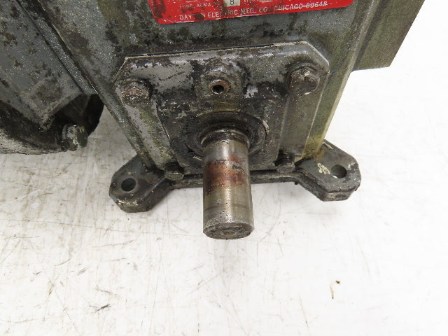 Dayton 4Z010C Gearmotor 30:1 Reducer 1/2Hp 230/460V 3PH 58 RPM Dual Shaft 56C