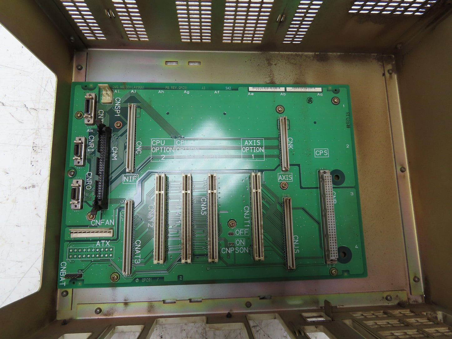 Yaskawa JZNC-NRK01-1 Chassis Interface Card Rack