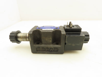 Hystar DSG-3C4-N-03 Hydraulic Spool Solenoid Valve 4/3 Type 110V Missing Coil