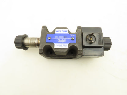 Hystar DSG-3C4-N-03 Hydraulic Spool Solenoid Valve 4/3 Type 110V Missing Coil