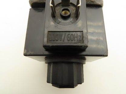 Hystar DSG-3C4-N-03 Hydraulic Spool Solenoid Valve 4/3 Type 110V Missing Coil