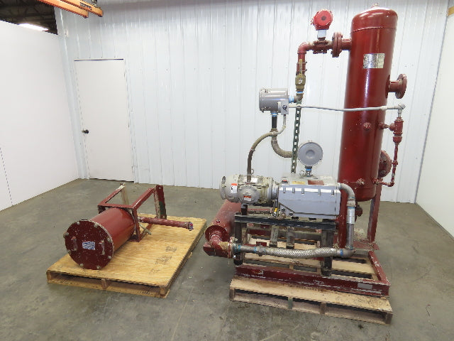 Becker U4100SA/K Rotary Vane Vacuum Pump 3 mbar 5Hp 230/460V Inlet Outlet Tanks