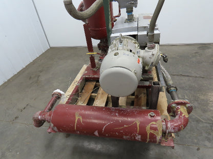 Becker U4100SA/K Rotary Vane Vacuum Pump 3 mbar 5Hp 230/460V Inlet Outlet Tanks