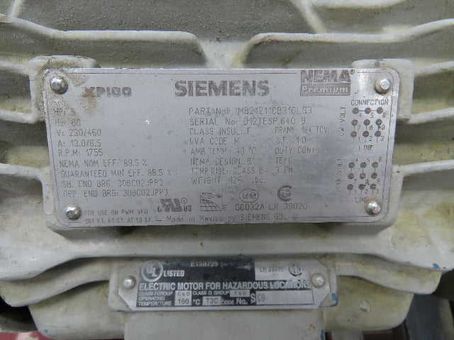 Becker U4100SA/K Rotary Vane Vacuum Pump 3 mbar 5Hp 230/460V Inlet Outlet Tanks