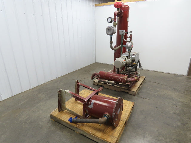 Becker U4100SA/K Rotary Vane Vacuum Pump 3 mbar 5Hp 230/460V Inlet Outlet Tanks