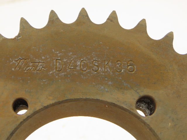 Martin D40SK36 Sprocket # 40 Bushed Double Roller 36 Teeth 2-3/16" Stock Bore