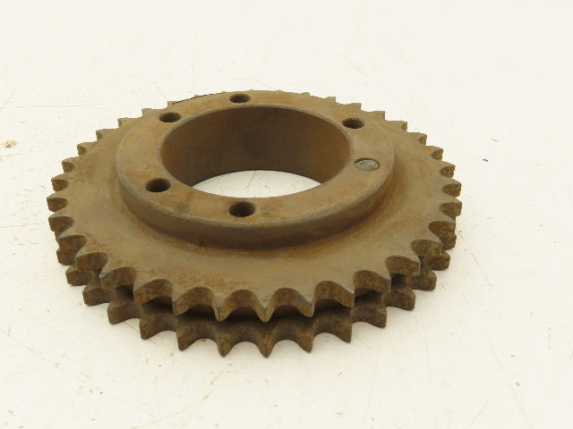 Martin D40SK36 Sprocket # 40 Bushed Double Roller 36 Teeth 2-3/16" Stock Bore