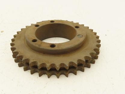 Martin D40SK36 Sprocket # 40 Bushed Double Roller 36 Teeth 2-3/16" Stock Bore