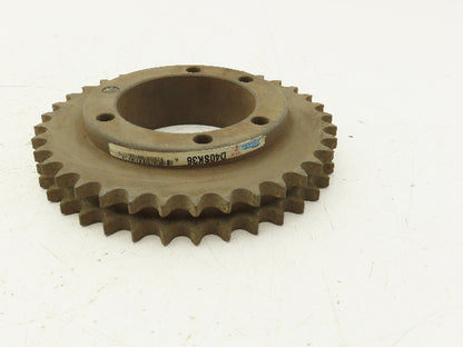 Martin D40SK36 Sprocket # 40 Bushed Double Roller 36 Teeth 2-3/16" Stock Bore