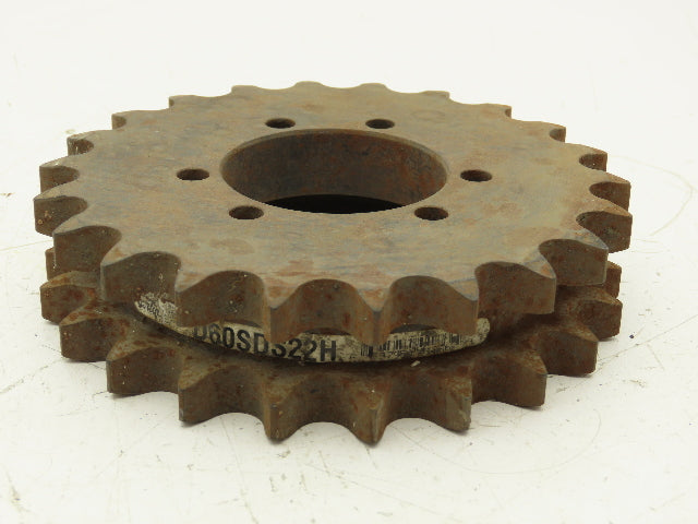 Martin D60SDS22H Sprocket # 60 Bushing Bore Double Roller 22 Teeth
