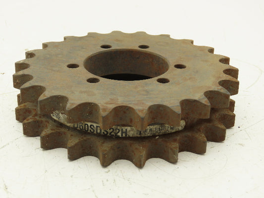 Martin D60SDS22H Sprocket # 60 Bushing Bore Double Roller 22 Teeth