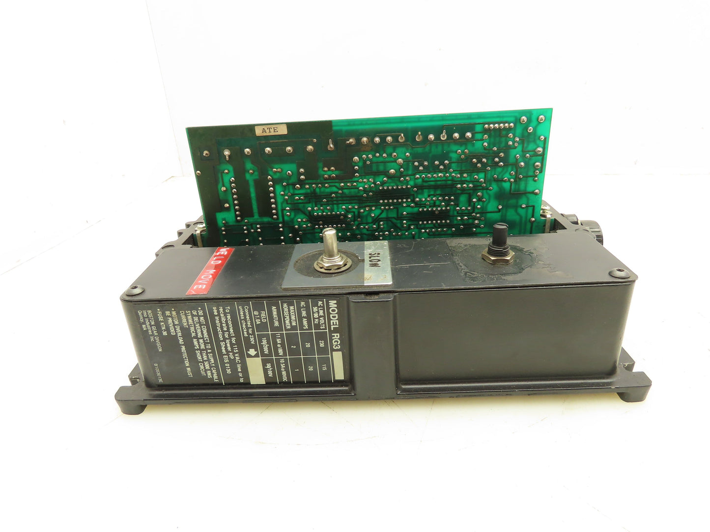 Boston Gear RG3 DC Motor Regenerative Control