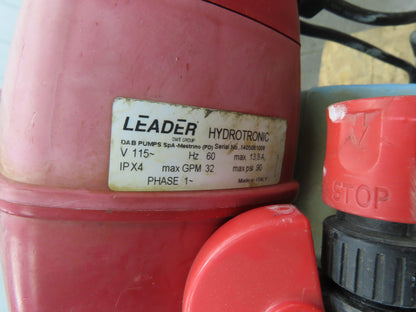 Philadelphia Scientific Battery Extractor Water Supply Pump 115V 32GPM 20 Gallon