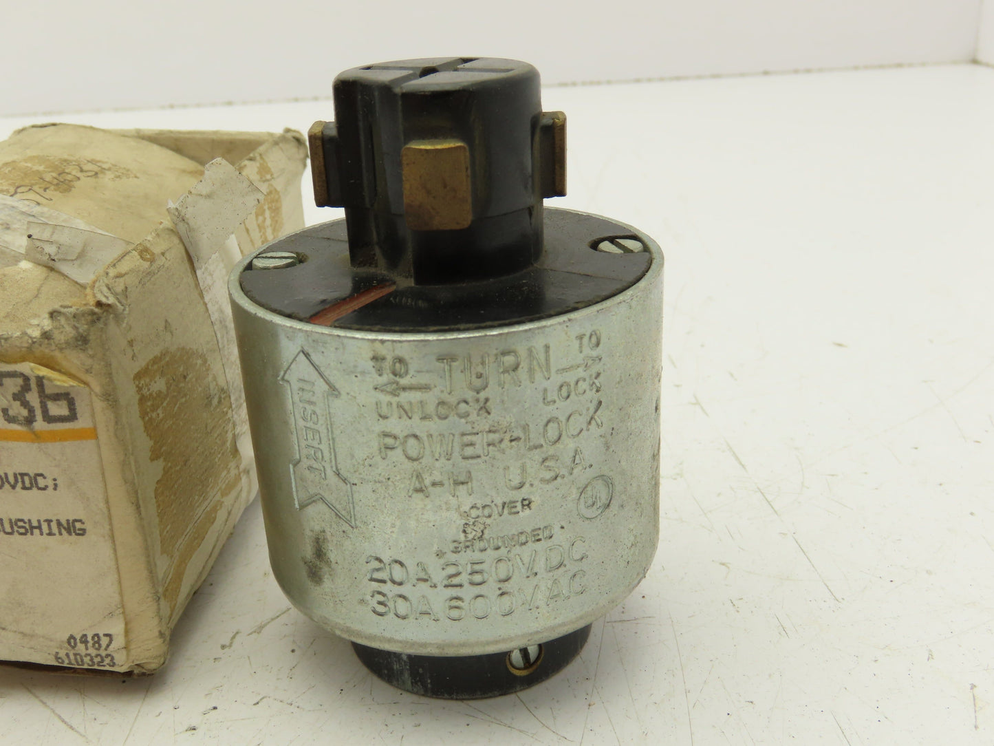 Arrow Hart 21436 Power Lock Plug 30A 600VAC 3P 4W 3/4"  Lot of 2