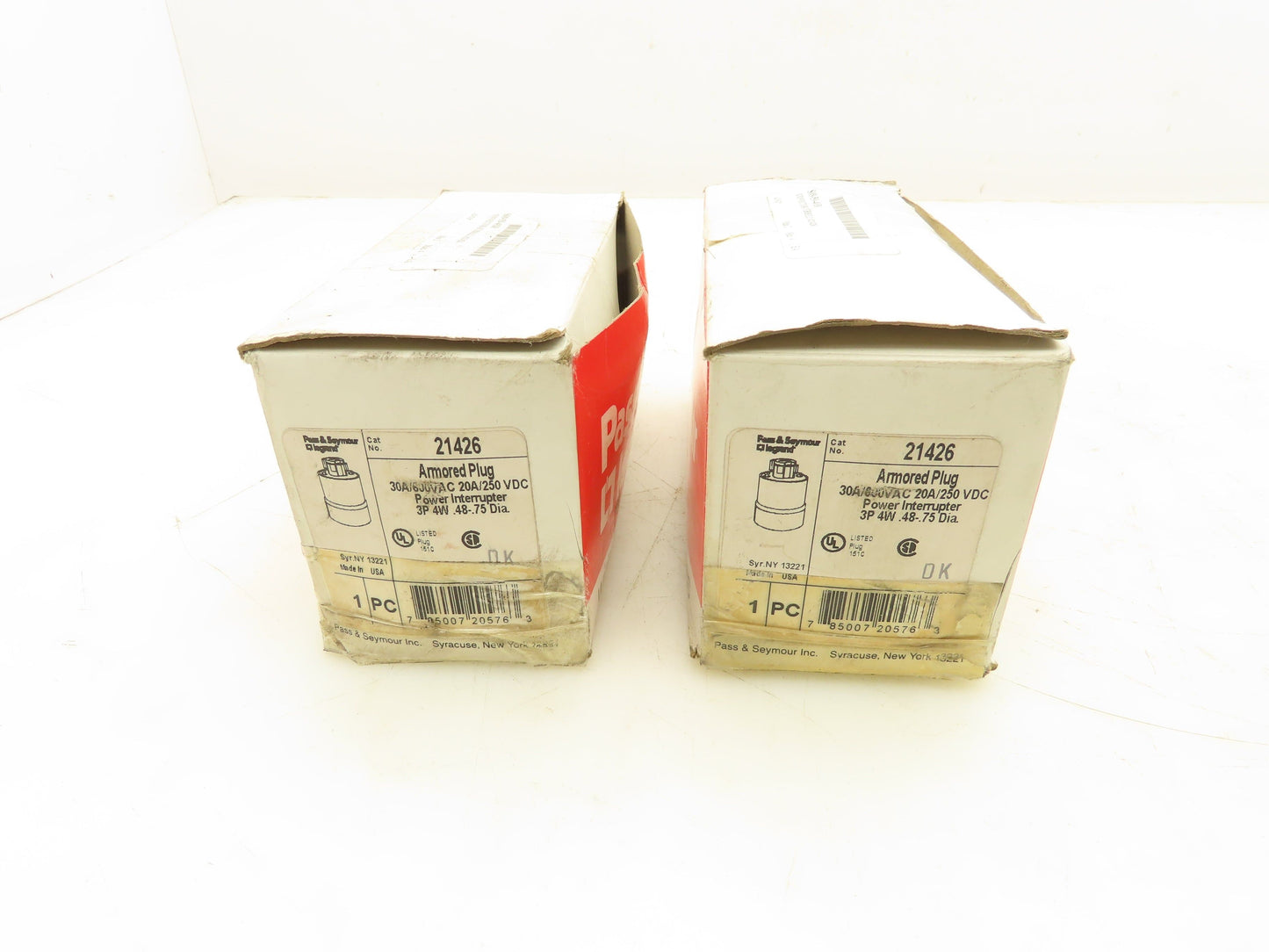 P&S Legrand 21426 Power-Lock Interrupting Plug 30A 3P 4W 600VAC  Lot of 2