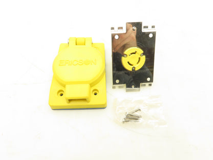 Ericson 2715FS22 Watertight Flip Seal Receptacle 15A 250V Twist-Lock  Lot of 2