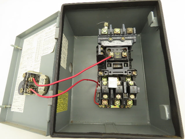 Allen Bradley 509-AJB Magnetic Motor Starter 3 Pole 18A 480V Coil Sz0 Nema 3R,12