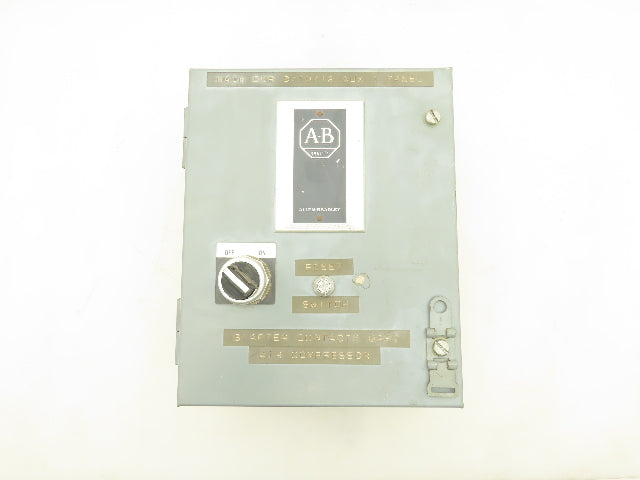 Allen Bradley 509-AJB Magnetic Motor Starter 3 Pole 18A 480V Coil Sz0 Nema 3R,12