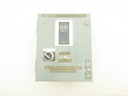 Allen Bradley 509-AJB Magnetic Motor Starter 3 Pole 18A 480V Coil Sz0 Nema 3R,12