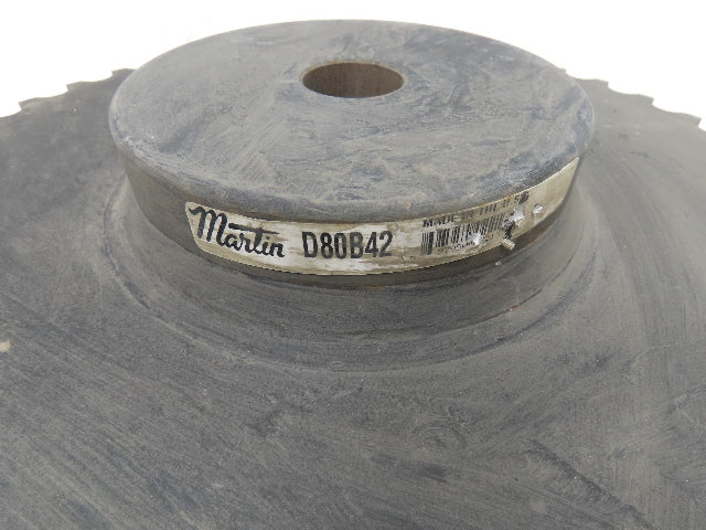 Martin D80B42 Sprocket Welded # 80 Double Roller 42 Teeth 1-1/4" Stock Bore