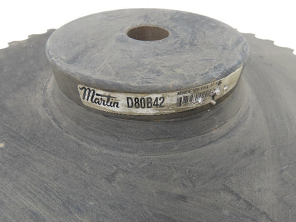 Martin D80B42 Sprocket Welded # 80 Double Roller 42 Teeth 1-1/4" Stock Bore