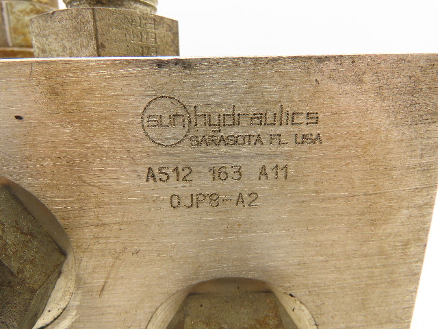 Sun Hydraulics A512-163-A11 Aluminum Manifold Block