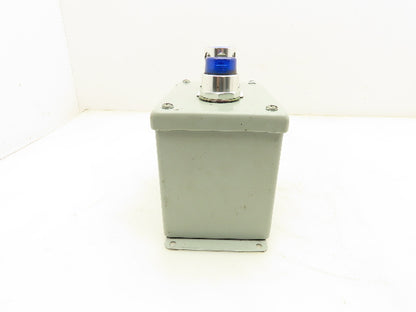 Hoffman E2PBX Pushbutton Enclosure W/Illuminated Blue Green Pushbuttons Nema 13