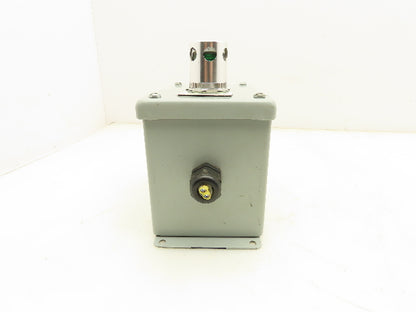 Hoffman E2PBX Pushbutton Enclosure W/Illuminated Blue Green Pushbuttons Nema 13