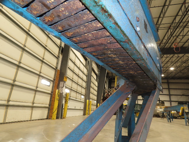New London Engineering 7.5"x 9' 8" Steel Tabletop Belt Conveyor S-Curve 18 FPM