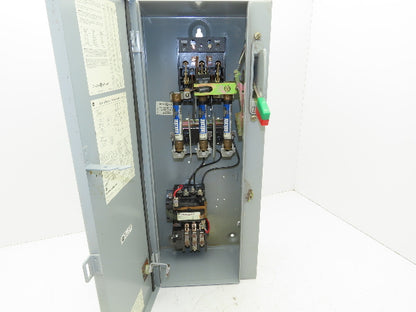 GE CR308B1 2RABAAA 300- Line Control Motor Starter Combination Size 1 600V 18A
