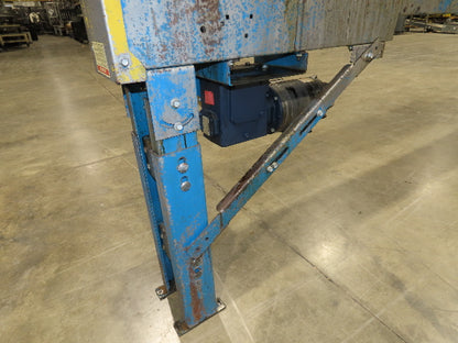New London Engineering 7.5"x12' Plastic Roller Belt Accumulating Conveyor 30 FPM