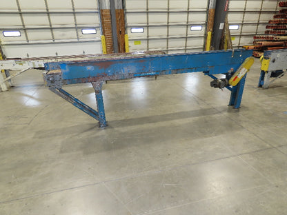 New London Engineering 7.5"x12' Plastic Roller Belt Accumulating Conveyor 30 FPM