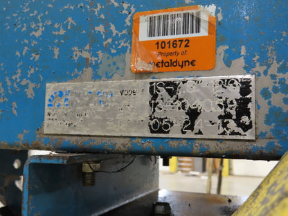 New London Engineering 7.5"x12' Plastic Roller Belt Accumulating Conveyor 30 FPM