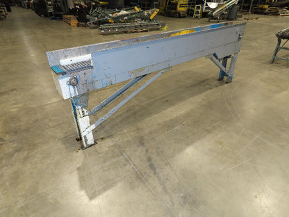 New London Engineering 8"x10' Plastic Roller Belt Accumulating Conveyor No Drive