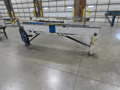 New London Engineering 8"x10' Plastic Roller Belt Accumulating Conveyor No Drive
