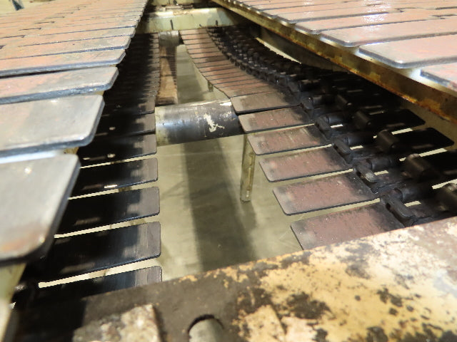 7.5"x 17' Steel Tabletop Double Belt Conveyor Side x Side Adj Height -No Drive