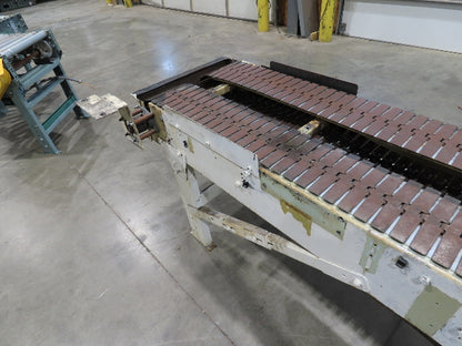 7.5"x 17' Steel Tabletop Double Belt Conveyor Side x Side Adj Height -No Drive