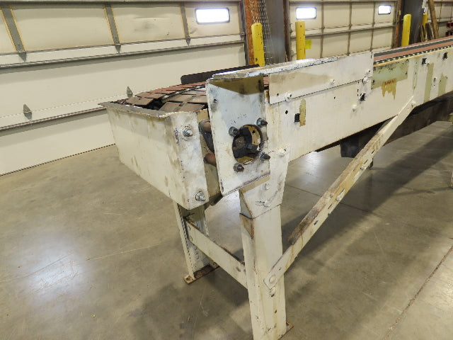 7.5"x 17' Steel Tabletop Double Belt Conveyor Side x Side Adj Height -No Drive