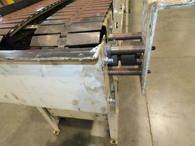 7.5"x 17' Steel Tabletop Double Belt Conveyor Side x Side Adj Height -No Drive