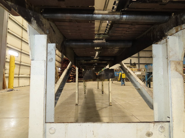 7.5"x 17' Steel Tabletop Double Belt Conveyor Side x Side Adj Height -No Drive