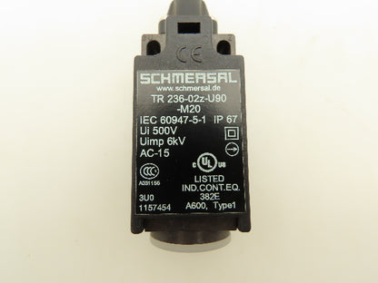Schmersal TR 236-02z-U90-M20 Roller Plunger Limit Switch